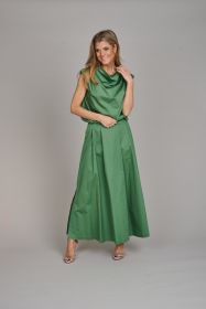 Groene bloes met kraag Lalotti