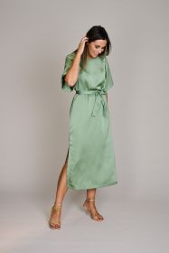 Groen satijnen kleed Lalotti