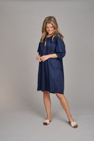 Marine oversized kleed met riem Lalotti