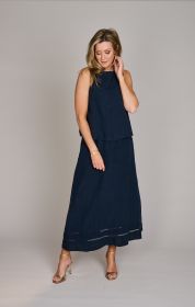 Marine rok op elastiek Lalotti