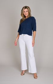 Blauwe pull met korte mouw Repeat