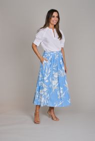 Witte V-hals bloes met korte mouw Rosso 35