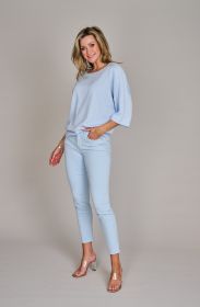 Lichtblauwe broek model Piper cropped Cambio