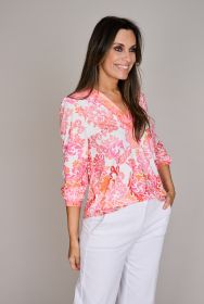 Coraal bloes met print Hale Bob