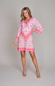 Roze kleed met print Hale Bob