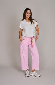 Ecru V-hals T-shirt Anneclaire