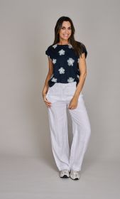 Witte, wijde broek Riani