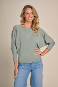 Groen pull met glitter Due Amanti
