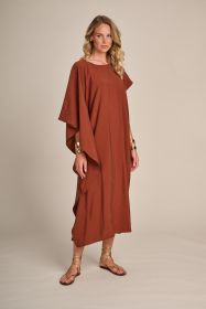 Bruin assymetrisch kleed Due Amanti