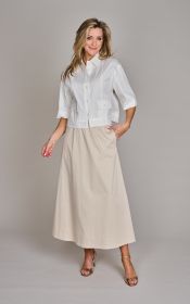 Beige rok op elastiek Due Amanti