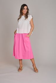 Fuchsia rok Léonie de Paris