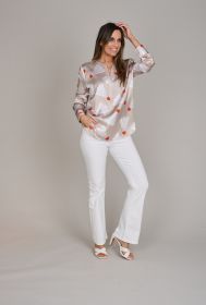 Beige bloes met badmintonpluimen Herzen'S angelegenheit