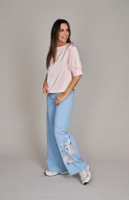 Roze bloes met korte mouw Senso