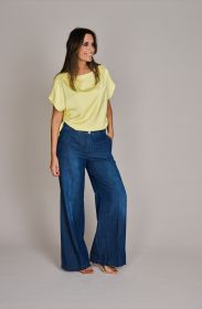 Gele bloes met kapmouw Senso