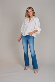 Witte V-hals bloes Hemisphere