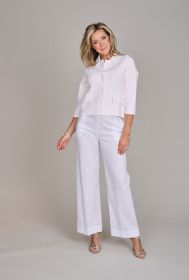 Witte broek op elastiek D.Exterior