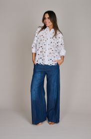 Witte kanten bloes D.Exterior