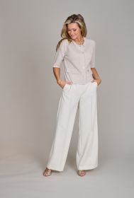 Ecru wijde broek Seductive