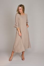 Beige lang kleed Henry Christ