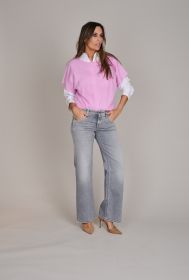 Roze pull met kort mouwen Henry Christ