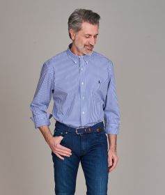 Blauw gestreept hemd Ralph Lauren