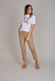 Witte T-shirt met strandspullen Margittes