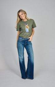 Kaki T-shirt met beer Ralph Lauren