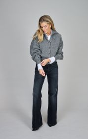 Grijze gilet met kabel Ralph Lauren
