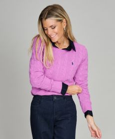 Paarse pull met kabel Ralph Lauren
