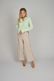 Mint V-hals pull met kraag Riani