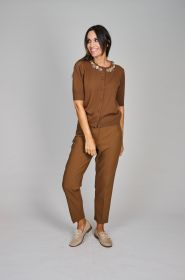 Cognac broek Riani