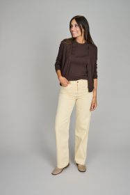 Bruine pull met korte mouw Marc Cain