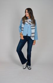 Lichtblauwe vest Anneclaire