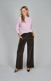 Bruine broek in velours Anneclaire