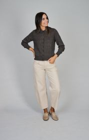 Bruine gilet met kraag Spoon
