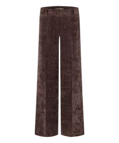 Bruine broek in velours model Amelie