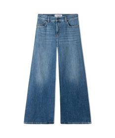 Blauwe jeans model Palazzo flared Cambio