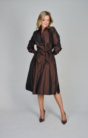 Bruin kleed in tafta Rosso 35