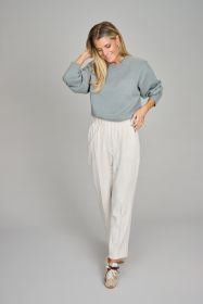 Groene pull met imitatie borstzak Peserico