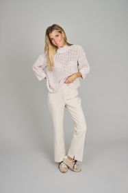Beige pull met gaatjes Peserico