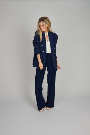 Blauwe blazer met gouden knopen Joseph Ribkoff