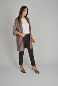 Taupe gilet met glitters Joseph Ribkoff