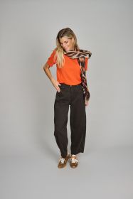 Bruine broek model Hanni Raffaello Rossi
