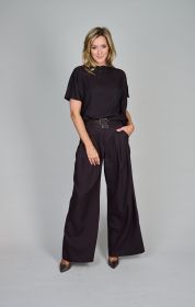 Bruine assymetrische bloes Caroline Biss
