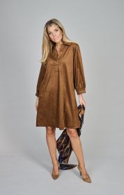 Camel daimlook kleed met kraag Senso